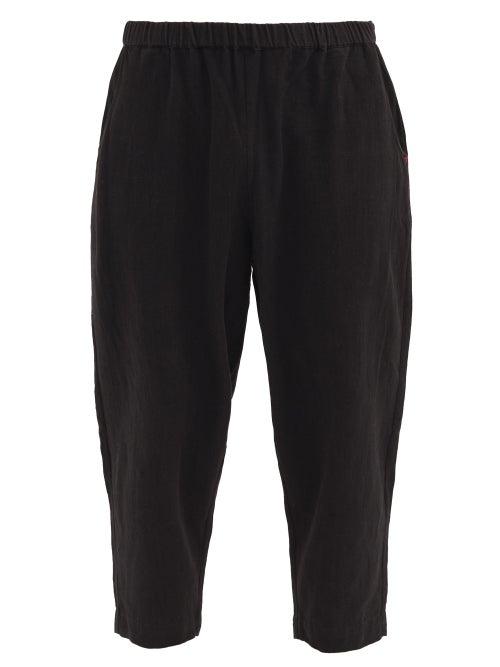 Matchesfashion.com 11.11 / Eleven Eleven - Cropped Organic-cotton Trousers - Mens - Black