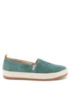 Matchesfashion.com Mulo - Suede Espadrille Loafers - Mens - Green