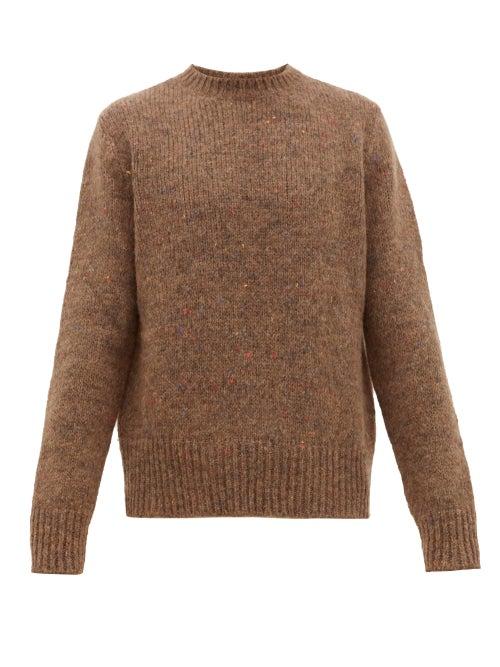 Matchesfashion.com Studio Nicholson - Quart Marled Knit Sweater - Mens - Brown