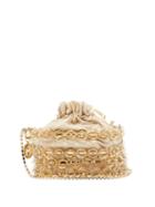 Matchesfashion.com Rosantica - Ginette Crystal-embellished Cage Cross-body Bag - Womens - Beige Multi