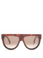 Matchesfashion.com Celine Eyewear - Shadow D Frame Acetate Sunglasses - Womens - Tortoiseshell