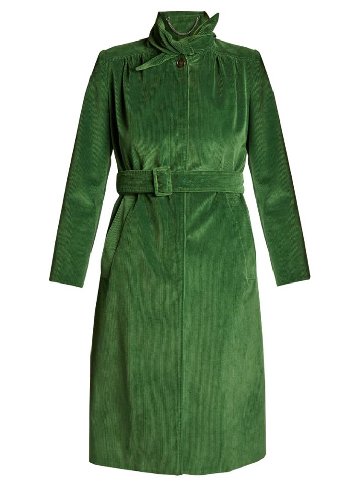 Balenciaga Tie-neck Cord Trench Coat