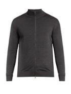 Ermenegildo Zegna Zip-through High-neck Wool Sweater