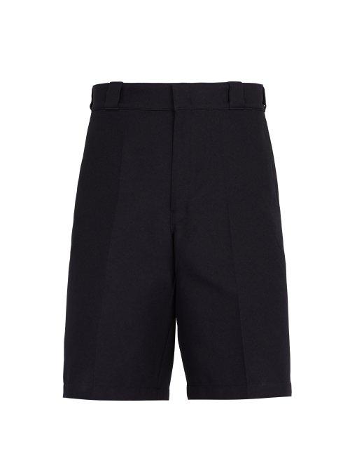 Matchesfashion.com Prada - Logo Embellished Shorts - Mens - Navy