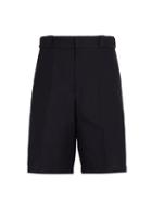 Matchesfashion.com Prada - Logo Embellished Shorts - Mens - Navy
