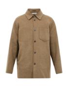 Matchesfashion.com Acne Studios - Patch-pocket Wool-flannel Overshirt - Mens - Khaki