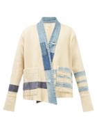 Greg Lauren - Shawl-collar Wool-blend Overshirt - Mens - White