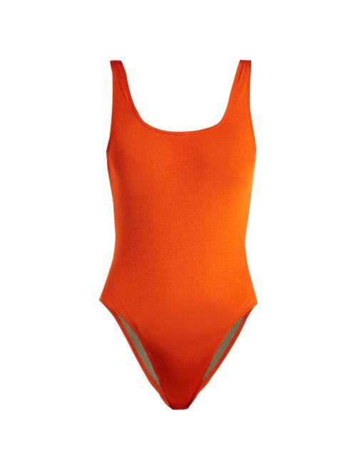 Matchesfashion.com Bower - Ideal Square Neck Swimsuit - Womens - Red