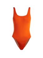 Matchesfashion.com Bower - Ideal Square Neck Swimsuit - Womens - Red