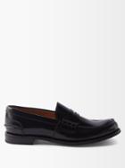 Church's - Pembrey Glossed-leather Penny Loafers - Womens - Black