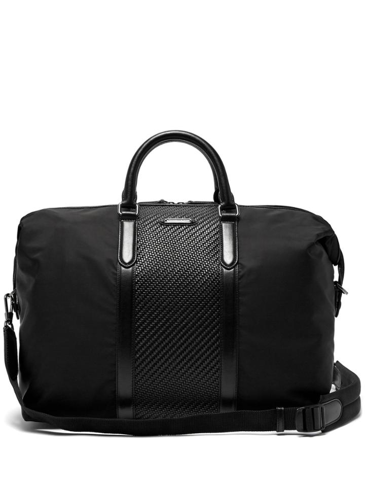 Ermenegildo Zegna Pelle Tessuta Leather Holdall