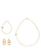 Matchesfashion.com Alighieri - Pearl Earrings, Necklace And Bracelet - Womens - Gold