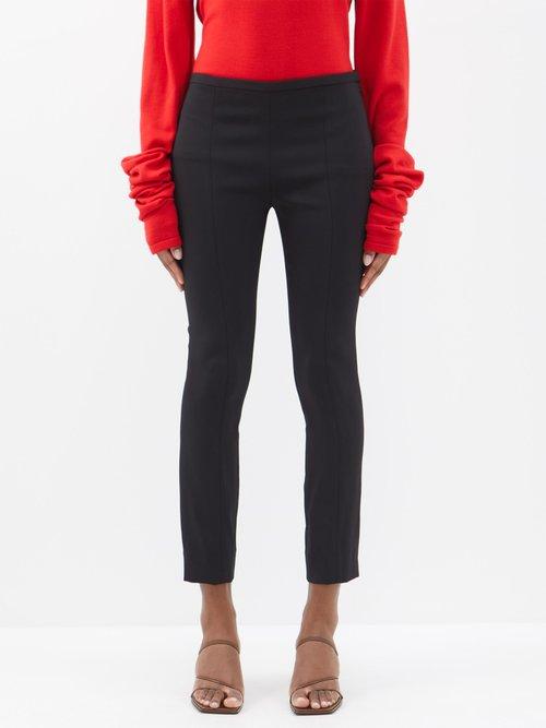 The Row - Sovino Tailored Split Trousers - Womens - Black