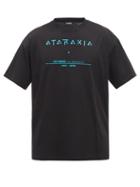 Raf Simons - Ataraxia-print Cotton-jersey T-shirt - Mens - Black