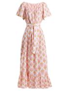 Matchesfashion.com Wiggy Kit - Printed Cotton Dress - Womens - Pink Print