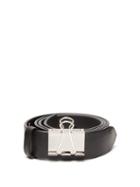 Matchesfashion.com Vetements - Paper Clip Leather Belt - Mens - Black