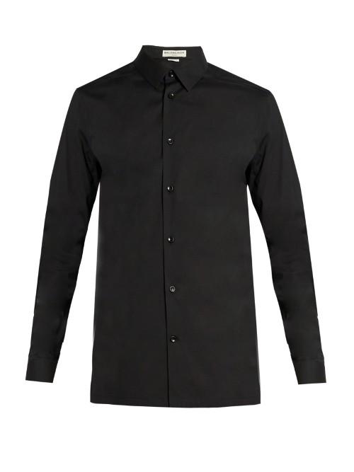 Balenciaga Stretch Cotton-blend Poplin Shirt