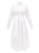 Matchesfashion.com Sportmax - Fanello Shirt Dress - Womens - White