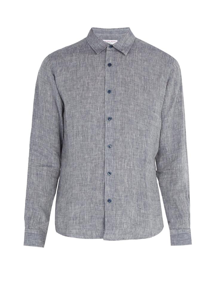 Orlebar Brown Morton Linen Chambray Shirt