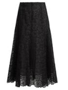 Rebecca Taylor Malorie Floral-lace Embroidered Silk Skirt