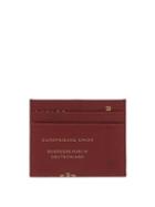 Matchesfashion.com Vetements - Leather Passport Print Cardholder - Mens - Burgundy