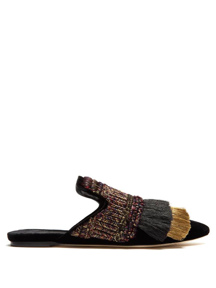 Sanayi 313 Proust Velvet Slipper Shoes