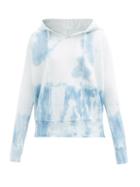 Matchesfashion.com Nili Lotan - Janie Tie-dyed Cotton-jersey Hooded Sweatshirt - Womens - Light Blue