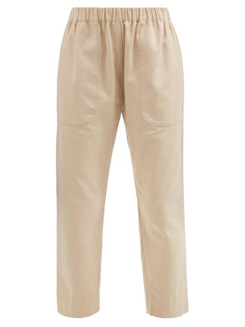 Loup Charmant - Beach Cotton Relaxed-fit Trousers - Womens - Cream