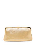 Matchesfashion.com Mark Cross - Susanna Crystal-embellished Leather Clutch - Womens - Gold
