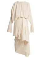 Matchesfashion.com A.w.a.k.e. - Draped Shirt Overlay Dress - Womens - Cream