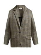 Matchesfashion.com Isabel Marant Toile - Charly Single Breasted Wool Tweed Blazer - Womens - Grey