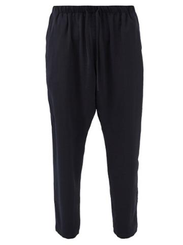 South2 West8 - Dropped-seat Twill Trousers - Mens - Navy