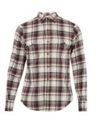 Saint Laurent Western Checked Cotton-blend Shirt