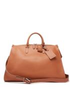 Matchesfashion.com Ralph Lauren Purple Label - Zipped Leather Holdall - Mens - Brown