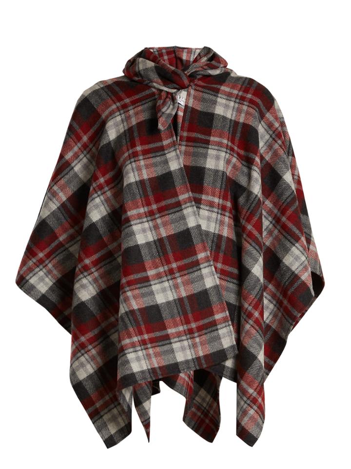 Balenciaga Checked Poncho
