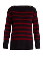 Vanessa Bruno Harper Striped Wool And Cashmere-blend Sweater
