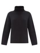 Matchesfashion.com Acne Studios - Roll-neck Ribbed-wool Sweater - Womens - Black