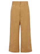 Matchesfashion.com Sasquatchfabrix - Nanpou Docan Linen Blend Trousers - Mens - Gold