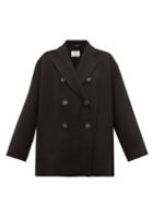 Matchesfashion.com Acne Studios - Odine Double Breasted Wool Peacoat - Womens - Black