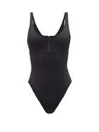 Matchesfashion.com Dos Gardenias - Wonder Zip-front Swimsuit - Womens - Black