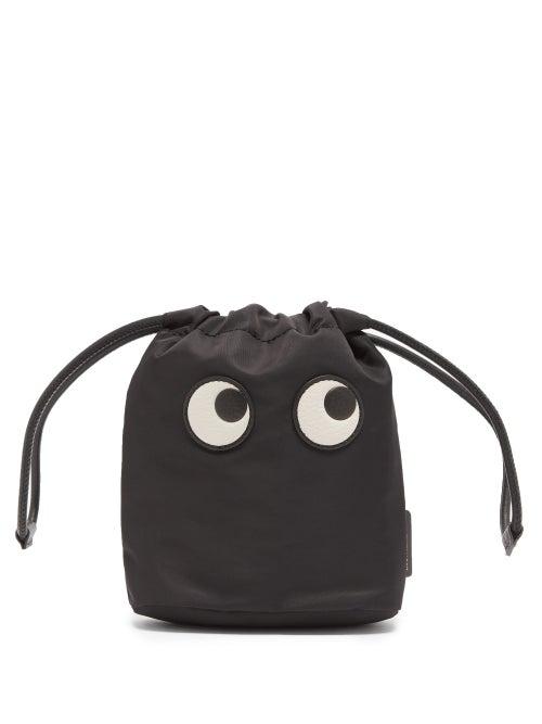 Matchesfashion.com Anya Hindmarch - Eyes Recycled-fibre Wash Bag - Womens - Black