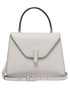 Matchesfashion.com Valextra - Iside Mini Grained Leather Bag - Womens - Grey