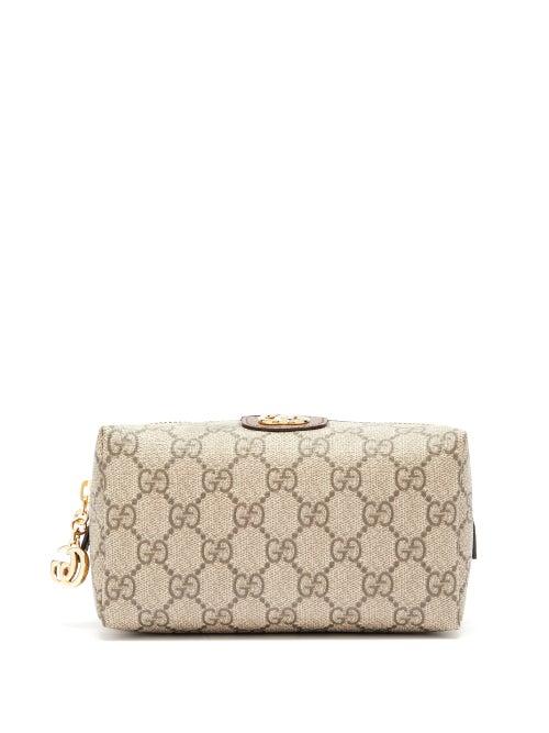 Matchesfashion.com Gucci - Ophidia Gg Supreme Wash Bag - Womens - Grey Multi