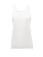 Matchesfashion.com The Row - Frankie Scoop-neck Cotton Tank Top - Womens - Ivory