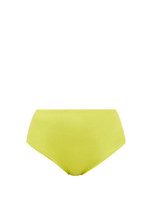 Matchesfashion.com Jade Swim - Bound High-rise Bikini Briefs - Womens - Light Green