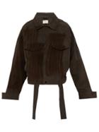 Matchesfashion.com Fear Of God - Suede Trucker Jacket - Mens - Dark Brown