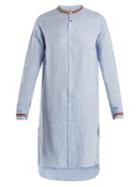 Jupe By Jackie Ribe Long-line Linen Shirt