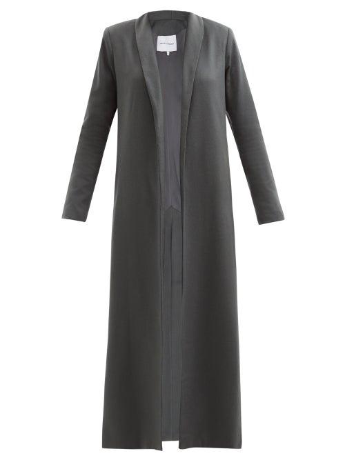 Matchesfashion.com Michelle Waugh - The Chloe Shawl-lapel Cashmere Coat - Womens - Dark Grey