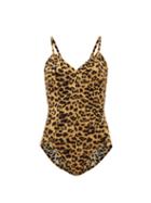Matchesfashion.com Norma Kamali - Wonderwoman Mio Leopard-print Swimsuit - Womens - Leopard