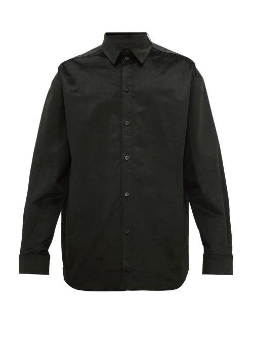 Matchesfashion.com Y/project - Velvet Shirt - Mens - Black